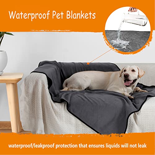 JuWow Waterproof Pet Blankets, Liquid Pee Urine Leak Proof Dog Blanket