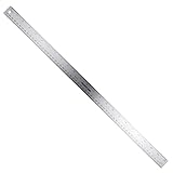 Stainless Steel 24 Inch Metal Ruler Non-Slip Rubber