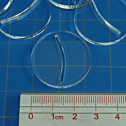 Paper Miniature Bases, 30mm Circle, 3mm Clear (10)