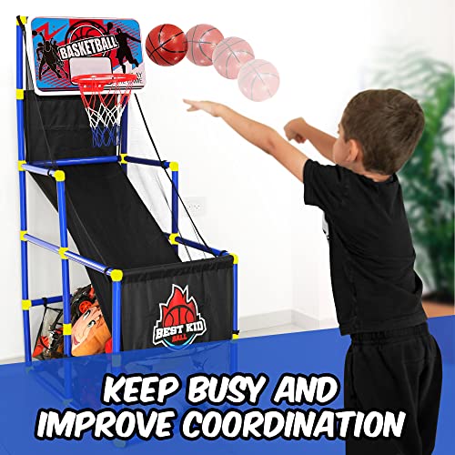 BESTKID BALL Arcade Basketball Hoop Game Basement Toys Basketball