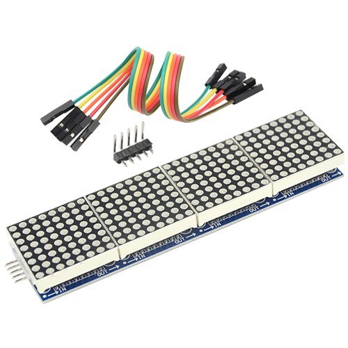 WGCD MAX7219 Dot Matrix Module 4 in 1 Display Module for Arduino Microcontroller with 5 Pin Line