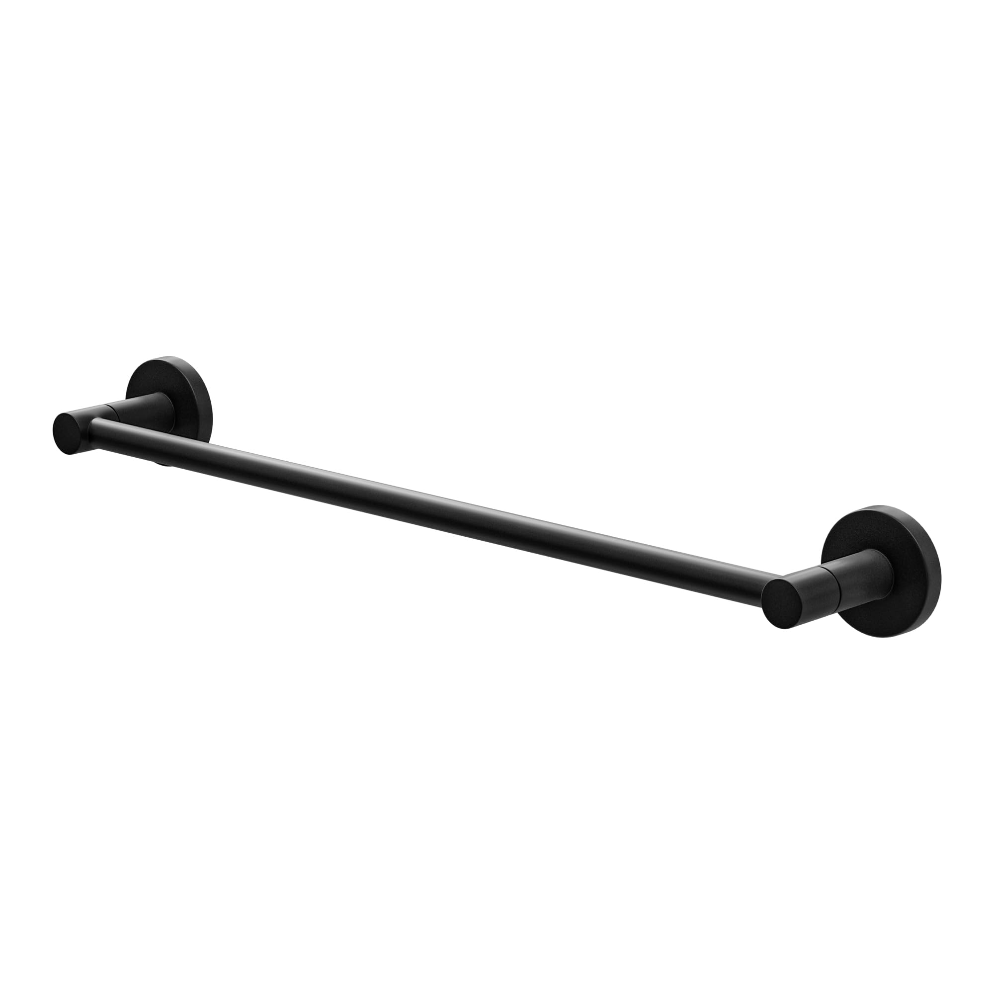 Amig - Bathroom towel rail Mod. Gorliz-2 - Wall-mounted towel holder Screws included - 503 x 43 x 62 mm - Stainless steel and Zamak - Matt black