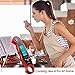 seatore Meat Thermometer, Waterproof Food Thermometer Digital Instant Read Thermometer Grill Thermometer with LCD Backlight Collapsible Internal Probe & Calibration for Kitchen, BBQ, Milk, Tea (red)