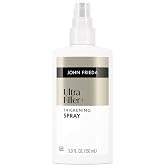 John Frieda ULTRAfiller+ Hair Thickening Spray for Fine Hair, 5 fl oz | Volumizing Spray for Thin Hair, Biotin + Hyaluronic Acid, Strengthens Damaged Hair, Fuller Thicker Results
