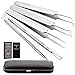 FAMILIFE F01 5 in 1 Blackhead Remover Kit, Blackhead Extractor Tools for blackhead Acne Blemish Pimple Comedone