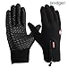Prodigen Outdoor Winter Gloves Touchscreen Waterproof Warm Gloves Insulated Thermal Gloves for Cycling,Riding,Driving,Running,Biking Sports for Men&Women Black(B-M)