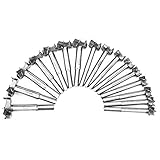 BABAN Forstner Drill Bits Set Individual Titanium Coated Forstner Bits Pack of 16