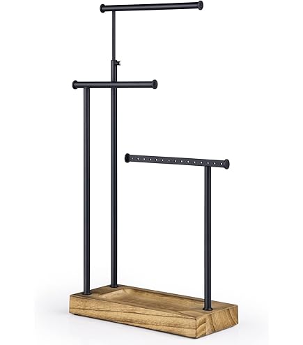 Support Carillon Éolien Métal Noir – Hauteur 47 Cm – Pour Décoration Intérieur, Bureau, Salon – Style Élégant