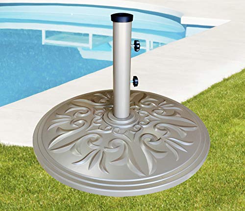 Tropishade Premium Rust Free Aluminum Umbrella Base, 45-Pound, Champagne - Thumbnail 3