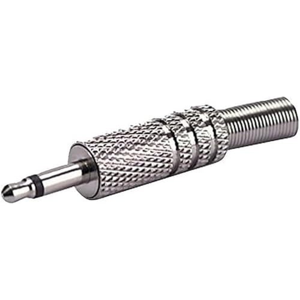 GEWA Alpha Audio Stecker Klinke 6,3 mm Monoklinke, mit Plastiktülle und Zugentlastung, Für Kabel bis 8 mm Durchmesser