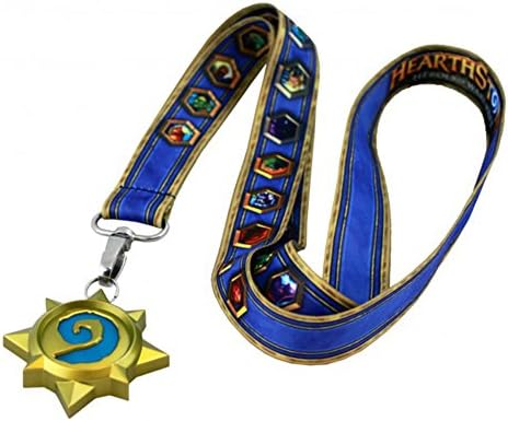 Hearthstone Emblem Light Up Double Sided Lanyard | LED Detachable Charm - Oval Hook Attachment