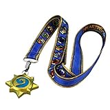 Hearthstone Emblem Light Up Double Sided Lanyard | LED Detachable Charm - Oval Hook Attachment
