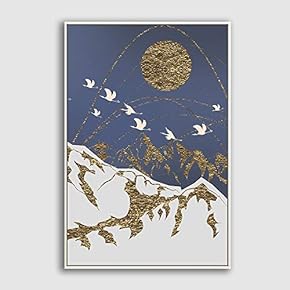 Framed Home Artwork Abstract Scenery for Living Room Bedroom