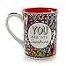 Our Name is Mud “Love You More” Cuppa Doodle Stoneware Mug, 16 oz.