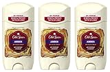 Old Spice Amber Fresher Collection Invisible Solid Men's Antiperspirant and Deodorant 2.6 Oz (Pack of 3)