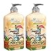 Malibu Hemp Body Moisturizer, Island Scents with Tropical Mojito Essence, 18 fl OZ (Pack of 2)