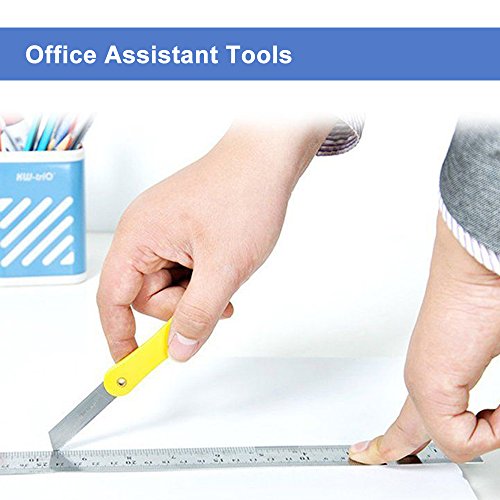 image for Bestgle Stainless Steel Ruler 12 Inch + 8 Inch + 6 Inch Office Rulers 