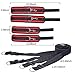 Bed Restráin Kit for Couples BDSM Game Play Bondageromance Restrainting Adjustable Straps Fur Tie up Hanscuffs Soft Wrist and Ankle Cuffs-RED