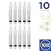 10ml Syringe with Luer Slip Tip - 10 Sterile Syringes by Care Touch - No Needle, Great for Dispensing Oral Medicine and Home Care