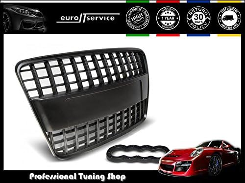 FRONT GRILL GRAU07 AUDI Q7 SUV 2005 2006 2007 2008 2009 BLACK S-LINE STYLE