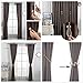 IHC Window Curtain Tiebacks Clips VS Strong Magnetic Tie Band Home Office Decorative Drapes Weave Holdbacks Holders European Style 1 pair (Black)