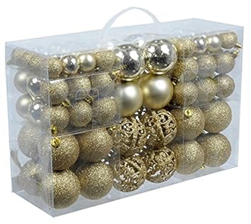 Weihnachtskugeln 100er Rot Silber Oder Gold Christbaumkugeln Christbaumschmuck Weihnachtsschmuck Kugeln Baumschmuck Weihnachten Weihnachtsdeko Xxl