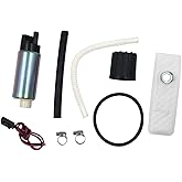 Yezoauto High Performance Racing Electric Fuel Pump with Installation Kit for GM Truck Carb or TBI to LM7 LQ4 LQ9 5.3 6.0 1973-1995 Buick Grand National TType Replace Walbro 255LPH GSS317 F20000169