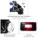 Waterproof LED Headlamp with Zoomable 3 modes 1200 Lumens light, hands-free headlight with Rechargeable batteries for biking camping hunting running rainy weather