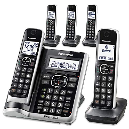Panasonic Link2Cell Bluetooth Cordless Phone System with HD Audio