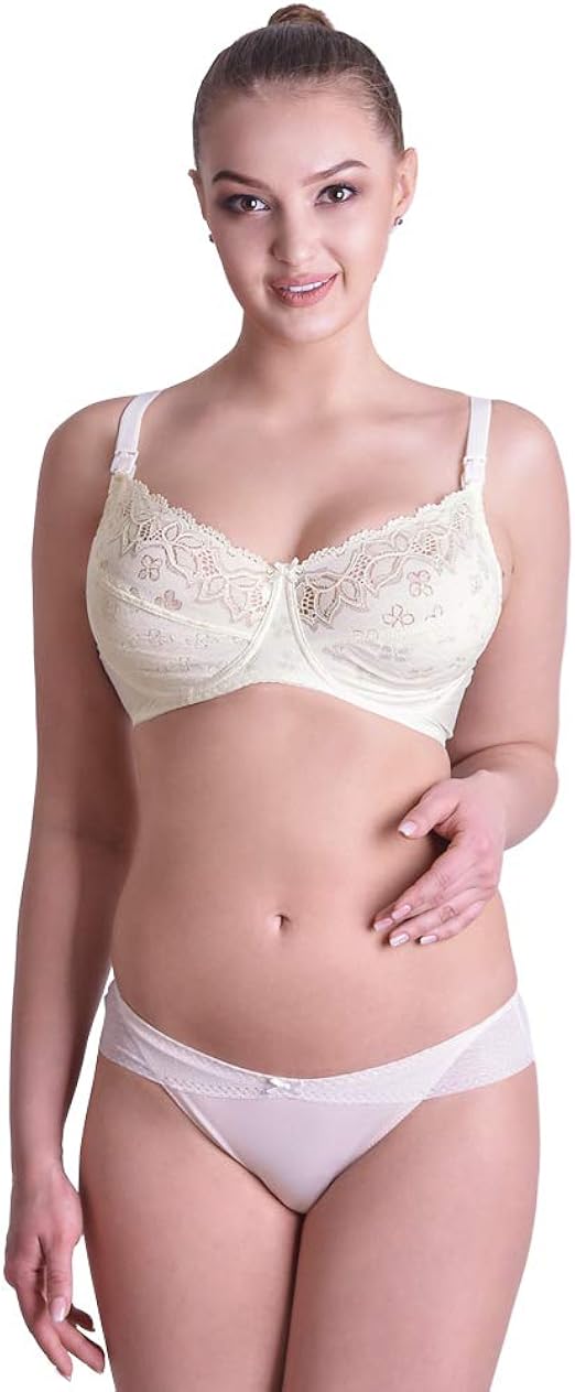 Mamin dom 727, Cotton Nursing Bra with lace, Maternity Bra, Bra