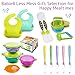 Mash & Serve Baby Bowl Set with Toddler Training Spoon & Fork Also Comes with A Travel Case - Makes A Great Gift