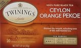 Twinings of London Ceylon Orange Pekoe Tea Bags, 20 Count
