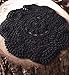 PaperLanternStore.com 8 Inch Round Handmade Cotton Crochet Doilies - Black (2 PACK)