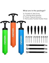 Bomba de bolas para baloncesto, fútbol, ??voleibol, rugby, waterpolo y otros inflatables. Bomba de aire, agujas y boquillas incluidas.