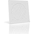 AC Infinity White Ventilation Grille 6", for PC Computer AV Electronic Cabinets, Replacement Grille for AIRPLATE S3/T3