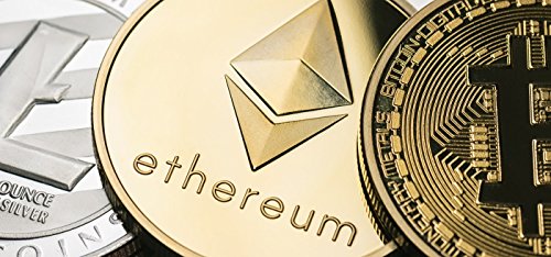 Golden Plated Ethereum Coin-ETH Physical Metal Guritta Token ICO Digital Blockchain Crypto Currency You Hold For Commemorative Collection In Plastic Holder Case|Great Funny Gift For Boy/Girl/Woman/Man