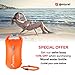 Nturel Foldable Water Bottle – With Free Additional Cap – Collapsible food grade silicone, 16 oz. … (Green)