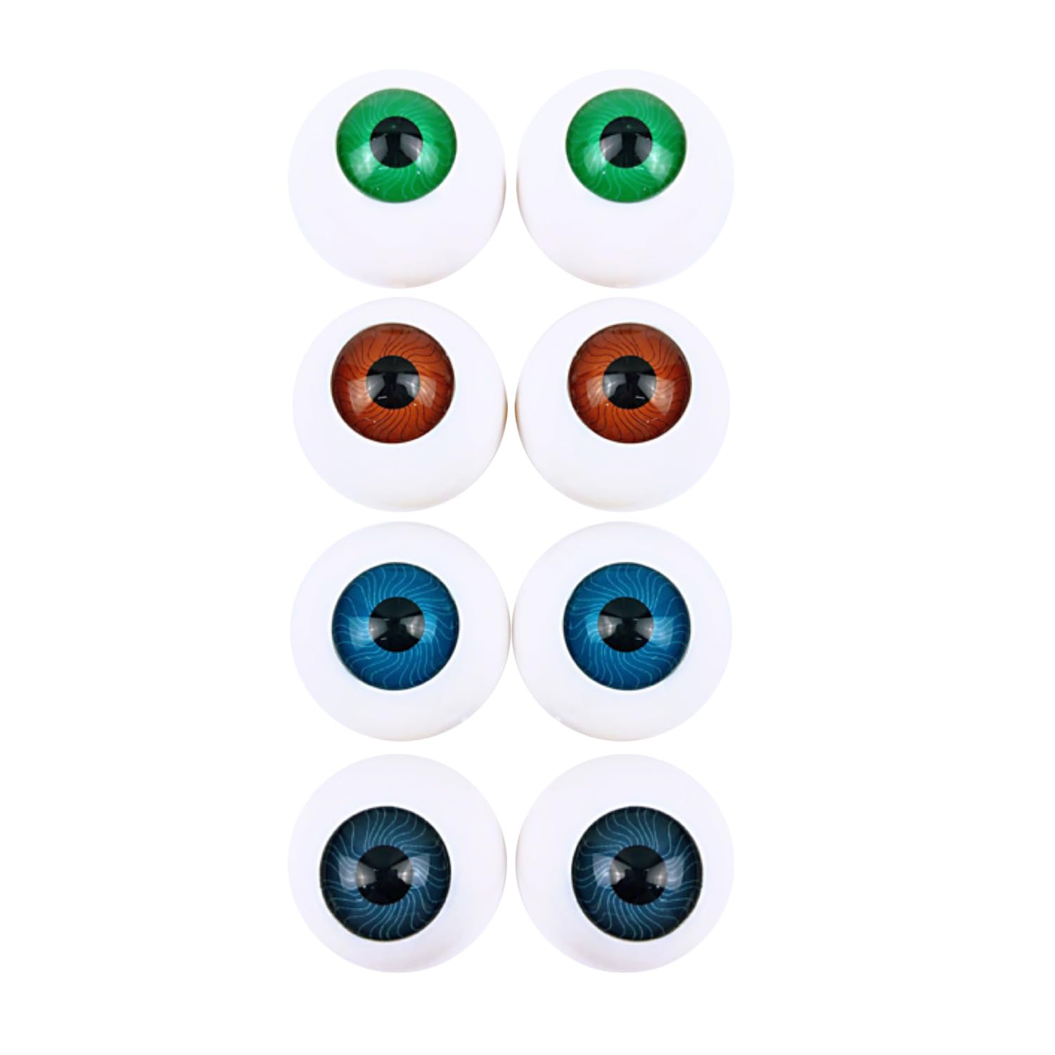 NAUZE 8Pieces Halloween Eyeballs Horror Eye Plastic Eyeball Scary Props Costume Eyeballs Halloween Party Coplay Supplies for Kid Boucing Ball Party Decorations