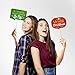Christmas Photo Booth Props By PartyGraphix - European Made Christmas Party Supplies - Christmas Party Decorations - Easy To Assemble Selfie Props Christmas Kit Includes 15 Pieces