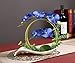 NNEE Artificial Phalaenopsis Orchid Arrangement with Decorative Flower Pot - Blue Orchild A323