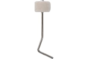 BQLZR Felt Bass Drum Kick Foot Pedal Beater for Percussion Instrument 0.25" Bent Rod