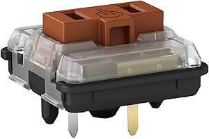 Mciepny Kailh Choc Low Profile Brown Tactile Switch, 5-Pin 50gf 1350 Chocolate Switch,RGB SMD,for Mechanical Gaming Keyboard(Choc Brown72pcs)