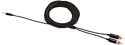 Amazon Basics 3.5 Aux to 2 x RCA Adapters, Audio
