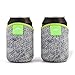 Extra Big Insulated Large Neoprene Lunch bag Set For Men And Women: Tote Lunch Bag + Bottle Cooler + 2 Can Insulators | 13,5
