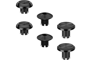 Ceozon Replacement Metal Thumbsticks for Ps5 Edge Controller 6 in 1 Swap Analog Joystick Thumb Grips Accessories (Black)