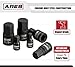 ARES 70497-9-Piece Metric Impact Hex Driver Set - Chrome Moly Steel Construction and Manganese Phosphate Coating - Includes Storage Rail - Low Profile and Designed for Impact Use