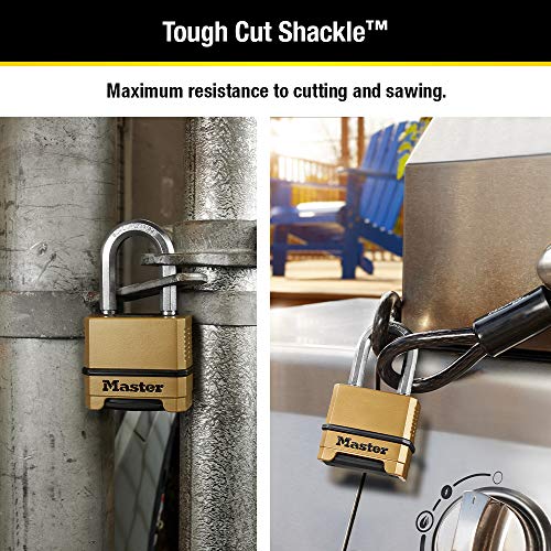 Master Lock Outdoor Combination Lock, Heavy Duty Weatherproof Padlock