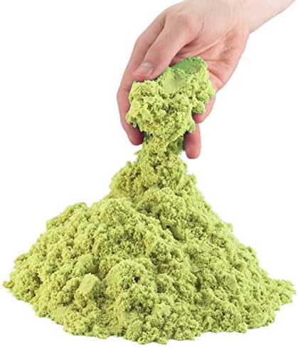 Motion Modeling Sand Play Sand for Kids by Toydaloo, 2 lb. Refill Package (Lime)