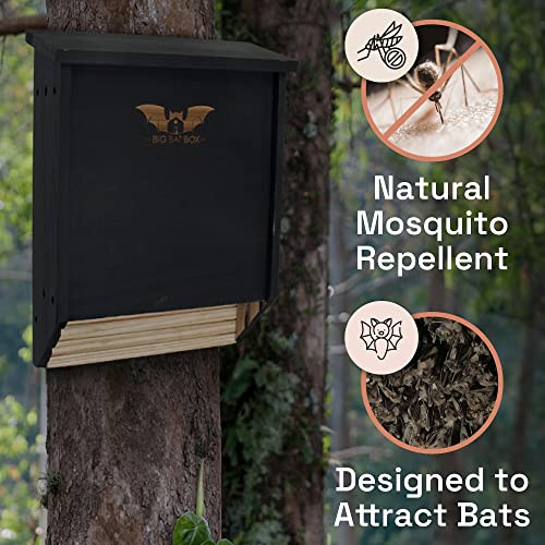 BIGBATBOX Bat House for Outdoors Clean Your Backyard from Mosquitoes Wooden Bat House Kit