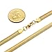 Jstyle Stainless Steel Mens Necklace Snake Chain Necklace 6mm 20-30 Inch Gold-tone